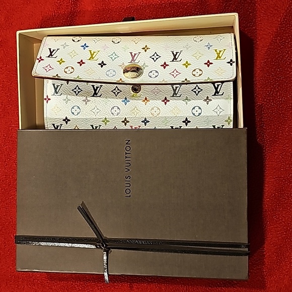 COPY-Multicolor Takashi Murakami Monogram Louis Vuitton wallet Date code CA21… - Picture 1 of 14